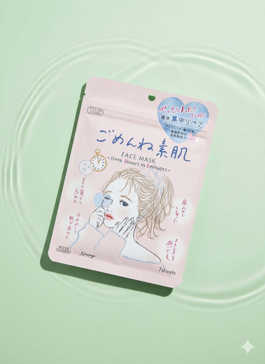 KOSE COSMEPORT CLEAR TURN “Sorry Bare Skin” Mask (7-Pack)