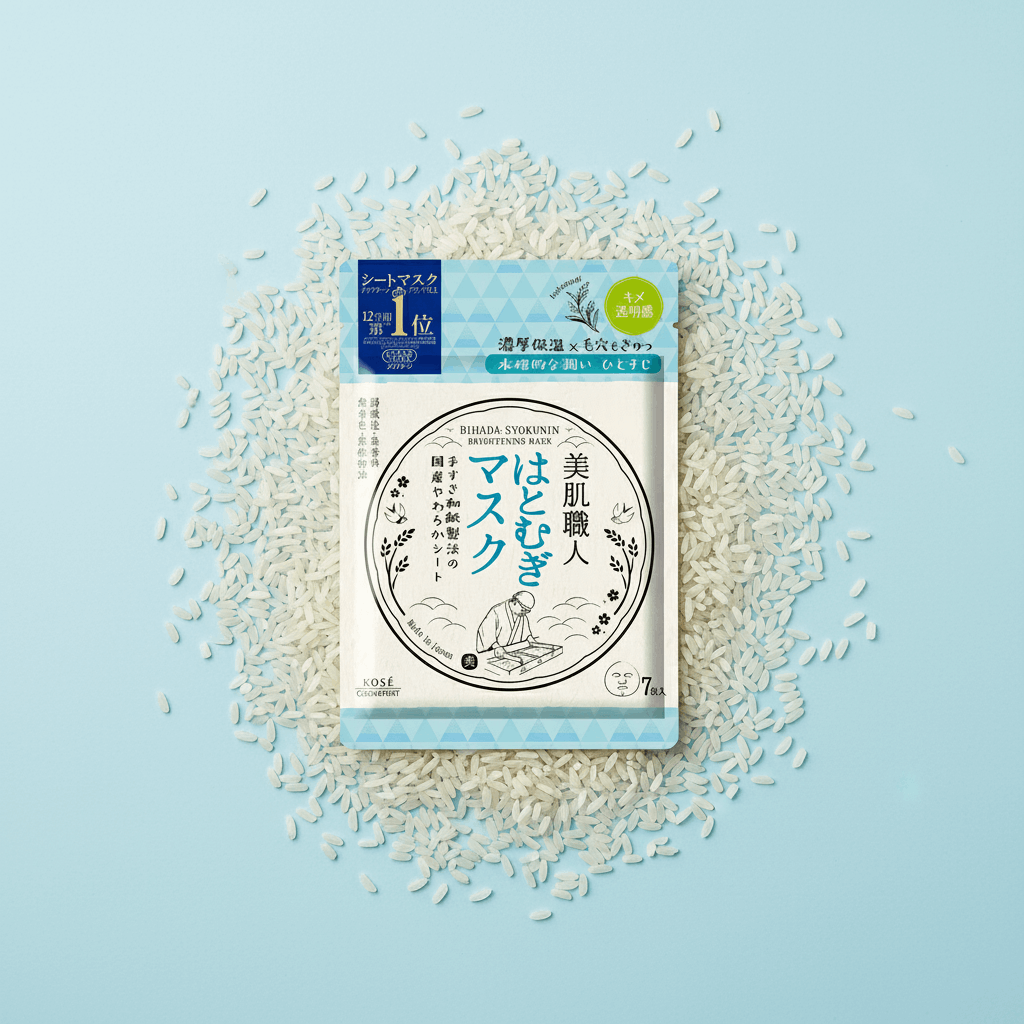 Clear Turn Bihada Shokunin Hatomugi Face Mask – 7 Sheets